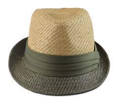 Mens Summer 2 Tone 100 Paper Straw Fedora Trilby Hat S M L Xl Khaki Green Cc12d66b46p Trilby Hat Straw Fedora Khaki Green