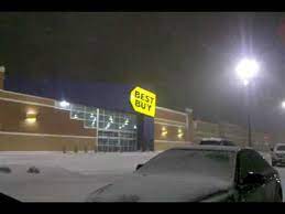 Snow Storm At Best Buy 390 In Mansfield Ontario Ohio Youtube