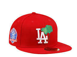 Free shipping & returns available. New Era Los Angeles Dodgers 60th Anniversary Palm Tree Red And Pink Edition 59fifty Fitted Cap Topperzstore De
