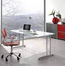 An diesem schreibtisch schaffen sie einen aufgeräumten und schicken arbeitsplatz. Glasschreibtisch Sevilla Hohenverstellbar