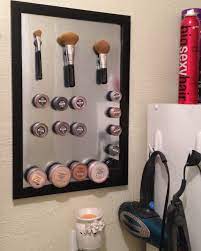 She loves how it hangs in her bathroom wall and every morning she's excited to. Diy Magnetic Makeup Board Splendry