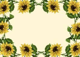 Black And White Sunflower Clipart Border Sunflower Clip Art Borders Wallpapers For Free Download Hd Clip Art Borders Flower Border Clipart Sunflower Wallpaper