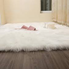 Free 2 Day Shipping Buy Wendana Faux Fur Rug White Soft Fluffy Rug Shaggy Rugs Faux Sheepskin Rugs Floor Ca Kids Room Rug Faux Sheepskin Rug Faux Fur Area Rug