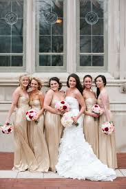 Romantic Glam Indianapolis Wedding Gold Bridesmaid Dresses Sweetheart Bridesmaids Dresses Bridesmaid