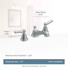 4 centerset design allows for easy installation. Rothbury Two Handle Low Arc Bathroom Faucet Brushed Nickel Moen Ts6205bn Other Home Improvement Home Garden Worldenergy Ae