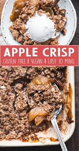 Gluten Free Vegan Apple Crisp Recipe Apple Crisp Gluten Free Apple Crisp Vegan Apple Crisp