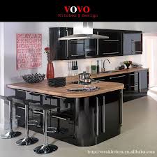 High Gloss Black And Latte Lacquer Kitchen Cabinets Cocinas De Casa Decoracion De Cocina Muebles De Cocina