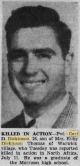 Pvt Carl D Dickinson (unknown-1943)
