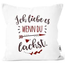 Moonworks Dekokissen Kissenbezug Ich Liebe Es Wenn Du Lachst Liebes Geschenk Freund Freundin Geschenkidee Weihnachten Valentinstag Moonworks Online Kaufen Otto