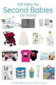 We've chosen some of the most popular ideas in a variety of categories like: The Most Unique Baby Sprinkle Gifts Hobson Homestead Best Baby Gifts Best Baby Shower Gifts Second Baby
