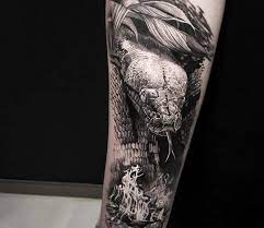 Here are some of the coiled snake tattoos we have gathered on the web. Snake Tattoo By Alex Legaza Post 24796 Snake Tattoo Design Cobra Tattoo Snake Tattoo