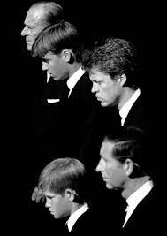 Prince Consort Phillip Duke Of Edinburgh Prince William Diana Spencer S Brother Charles Earl Spenc Princess Diana Death Princess Diana Funeral Diana Death