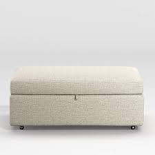 Makemania home crate and barrel stow ottomans coffee table transformation. Lounge Light Grey Storage Ottoman Reviews Crate And Barrel