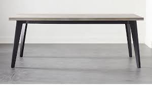Harper Black Dining Table With Concrete Top Reviews Cb2 Dining Table Black Concrete Top Dining Table Dining Table Marble