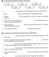 2kata Ganti Nama Jpg 1341 1551 Malay Language Alphabet Worksheets Preschool Kindergarten Reading Activities