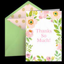 A free, customizable thank you card template in word. Free Thank You Notes Thank You Ecards Text Thank You Cards Greeting Cards Thank You Greetings Punchbowl