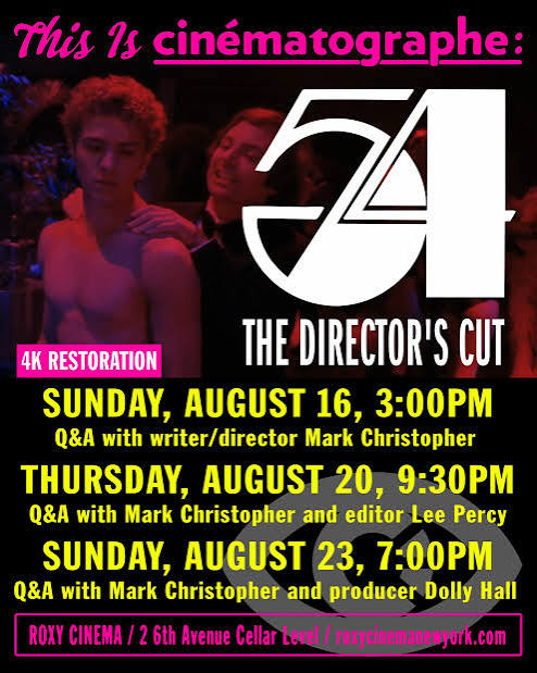 54: The Director's Cut at Roxy Cinema in New York | Mato