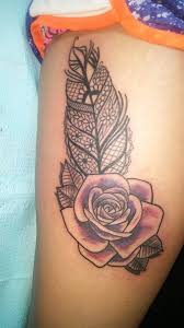 Attached to the chest, face, arm, forearm, ribs, neck, thigh, leg, ankle, back, shoulder, lower back, under the ear, wrist or other position you like. Rose With Lace Tattoo By Dannewsome On Deviantart