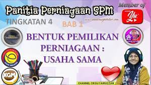 Bidang usaha pertanian (agriculture), meliputi usaha pertaniaan, kehutanan, perikanan, dan perkebunan b. Bentuk Pemilikan Perniagaan Bentuk Lain Usaha Sama Perniagaan Spm Tingkatan 4 Youtube