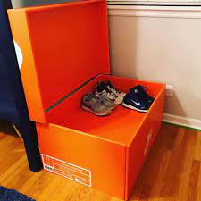 Making use of the heel tab on the adidas yeezy boost. Nike Shoe Box Thomas Custom Creations
