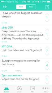 People post anonymous text posts on yik yak that are often funny or relatable. How Yik Yak May Change My Daughter S College Choice