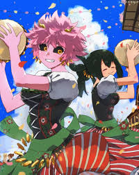 Ashido Mina Tsuyu Asui My Hero Academia Tsuyu Anime Hero
