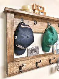 Wall Storage Baseball Cap Rack Hat Rail Coat Hanger Etsy Baseball Cap Rack Cap Rack Baseball Hat Racks