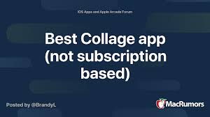 With tens of millions of users, photogrid is one of the best choices if you are. Best Collage App Not Subscription Based Macrumors Forums