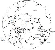 The North Pole Circle Map North Pole Pole