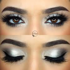 Black And Silver Eye Makeup Subtle Glitter For Nye Silver Grey Smokey Eye Makeupbymeggan Black Winged Liner Pop Of Glitter On Lower L Glitter Makeup Tutorial Eye Makeup Grey Makeup