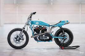 Built Under Pressure Hardnine S Harley Xlcr Tracker Harley Tracker Motorcycle Harley Davidson Baggers