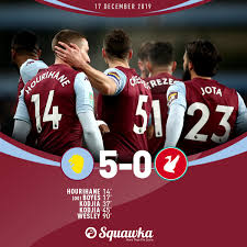 Catch the latest aston villa and liverpool news and find up to date football standings, results, top scorers and previous winners. Squawka News On Twitter Aston Villa 5 0 Liverpool Ft Hourihane Boyes Og Kodjia Kodjia Wesley The Semi Final Of The Carabao Cup Awaits Aston Villa After A Convincing