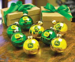 Miss Kate S Creations John Deere Glass Ball Ornaments Measuring 3 in diameter, this ornament is topped with daisy ribbon and green ribbon. john deere glass ball ornaments