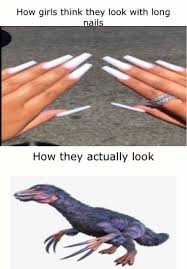 Tf They Gonna Do With Such Long Nails Memes