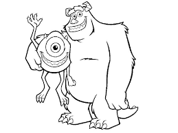Sulley and mike are best friends and hard at work in monstropolis testing to see how scary the employees really are. Monsters Inc Coloring Pages Best Coloring Pages For Kids