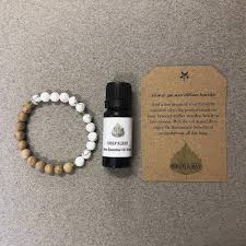An essential oil diffuser bracelet is a bracelet that lets you add a few drops of your favorite essential oil or essential oil blend and take it with you. Deep Sleep Essential Oil With Wooden Diffuser Bracelet