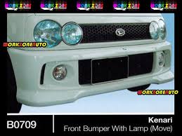 Cara lepas bumper depan mobil agya ayla. B0709 Perodua Kenari Fiber Front Bumper Move Aerodown With Lamp Lazada