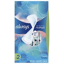 Always Infinity Super Sanitary Pads Non Wings Unscented Unscented 2