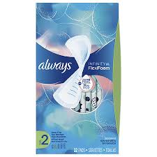 always infinity super sanitary pads non wings unscented unscented 2