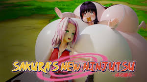 Sakuras New Ninjutsu - Hinata body inflation technique! - XTENSE - Porn3dx