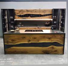 Made To Order Custom Walnut Epoxy Kitchen Cabinet Custom Kitchen Furniture Epoxy Cabinet Doors Walnut Epoxy Chairs Custom Kitchen Furniture Furniture Custom Furniture