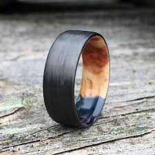 Carbon Fiber Ring Resin Wood Ring Wood Inlay Ring Wooden Rings Engagement Carbon Fiber Rings Wood Inlay Rings