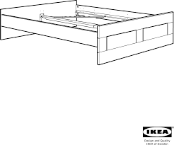 Handleiding Ikea Brimnes 140x200 Bedframe Bedframe Ikea Ikea Meubels