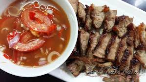 Bentukkan daging tadi seperti daging burger. Resepi Daging Bakar Cicah Air Asam Sunah Suka Sakura