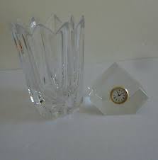 Nicole large modern vase, pearl blackby euro3plast. 2 Modern Crystal Orrefors Sweden 7 Fleur Vase Dartington Uk Pentagon Desk Clock Ebay