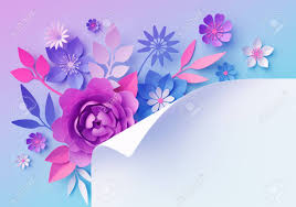 Empty concrete wall texture background, brown colour. 3d Render Pink Blue Neon Paper Flowers Pastel Color Botanical Stock Photo Picture And Royalty Free Image Image 120556909