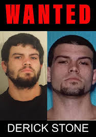 Alabama authorities are searching for a man who escaped their custody  Monday night in Leesburg. Derick Anthony Stone (age 23) has multiple felony  warrants and could be in the Floyd County area.