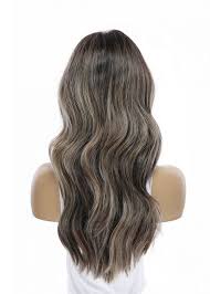 Subtle blonde with caramel highlights. Virgin European 24 Human Hair Lace Top Wig In Dark Brown I Virgin Human Hair Lace Wigs I Milano Collection