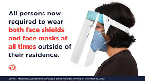 Face shields could serve as an extra layer of protection against these variants, he said in a televised public briefing. Philippines Taking The Charade A Step Further Both Face Shield And Mask Now Required To Step Outside Coronaviruscirclejerk