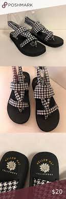 Yellow Box Mellow Mat Black And White Sandals White Sandals Black And White Sandals Yellow Box Shoes